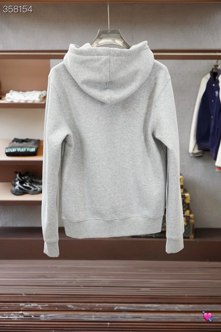 DiorDior classic CD embroidered hooded pure cotton men's fashionable casual hooded sweatshirt | Litb