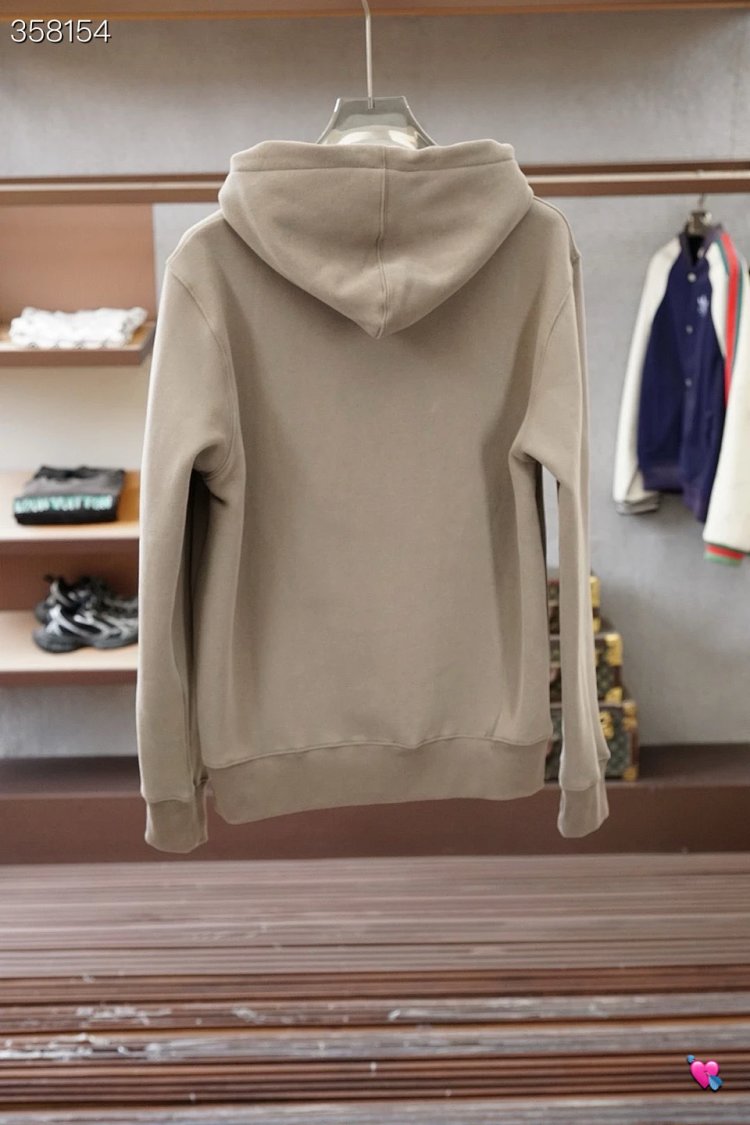 DiorClassic CD embroidered hooded pure cotton men's fashionable casual hooded sweatshirt | Litbuuy S