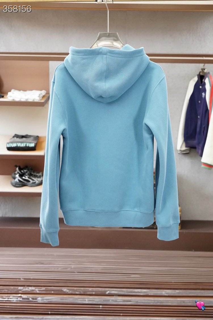DiorDior classic CD embroidered hooded pure cotton men's fashionable casual hooded sweatshirt | Litb