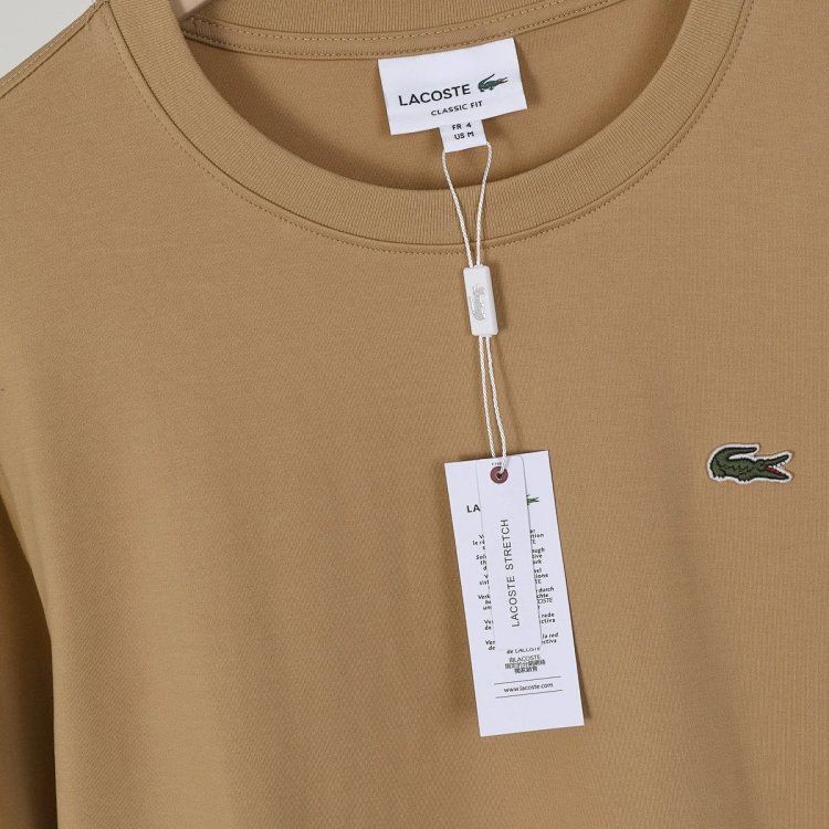 LACOSTE  French crocodile men's pure cotton round neck long sleeved T-shirt TH7307 | Litbuuy Spreads
