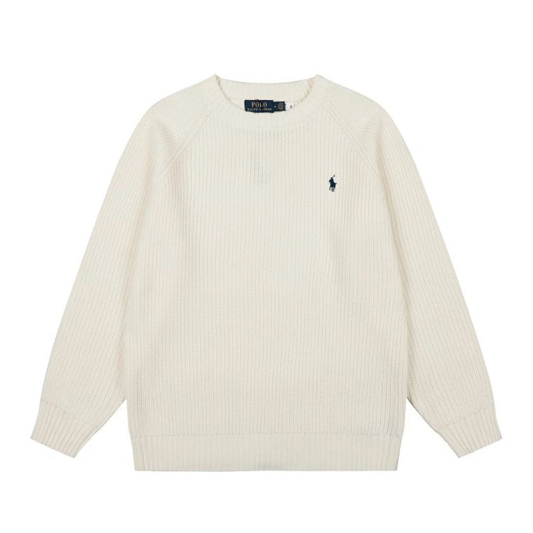 Ralph Lauren's new round neck embroidered knitted sweater