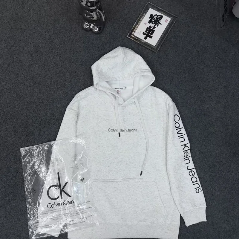 CKVelvet warm hoodie for men and women, knitted long sleeved top for couples, hooded pullover jacke