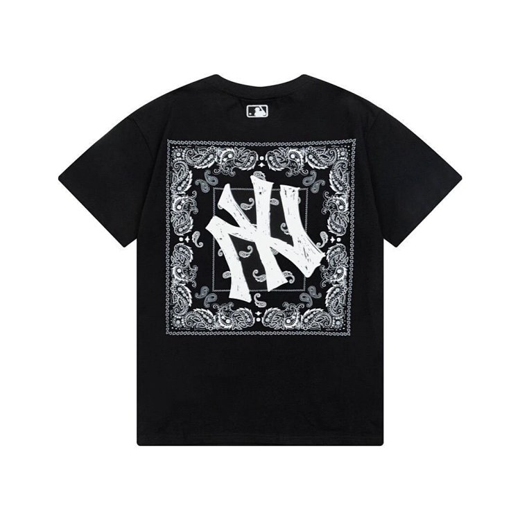 MLBLight luxury short sleeved t-shirt men's round neck half sleeved top unisex | Litbuuy Spreadsheet