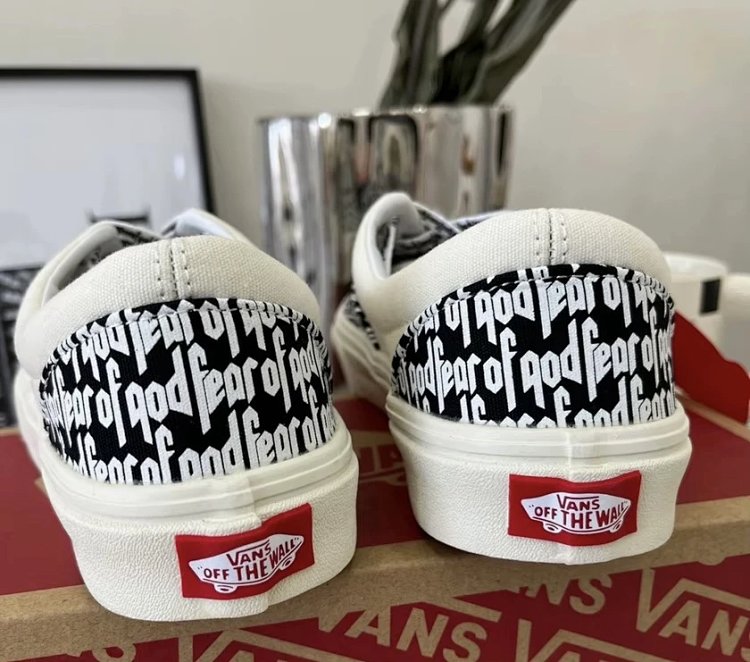 Vans board shoes, one foot low cut shoesFear of God x Vans Era 95 dx white black fog  | Litbuuy Spre