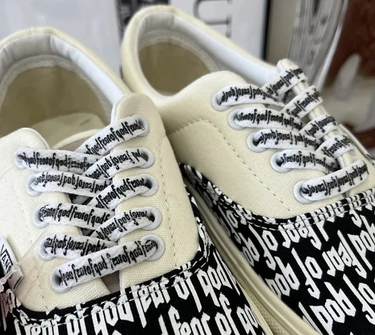 Vans board shoes, one foot low cut shoesFear of God x Vans Era 95 dx white black fog  | Litbuuy Spre
