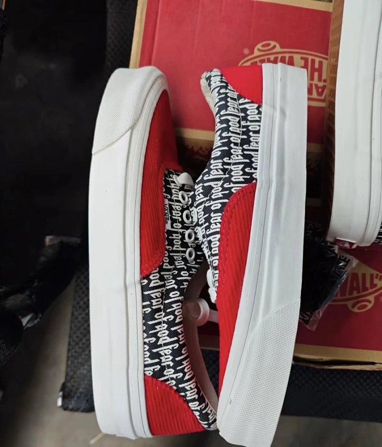 Vans board shoes, one foot low cut shoesFear of God x Vans Era 95 dx white black fog  | Litbuuy Spre
