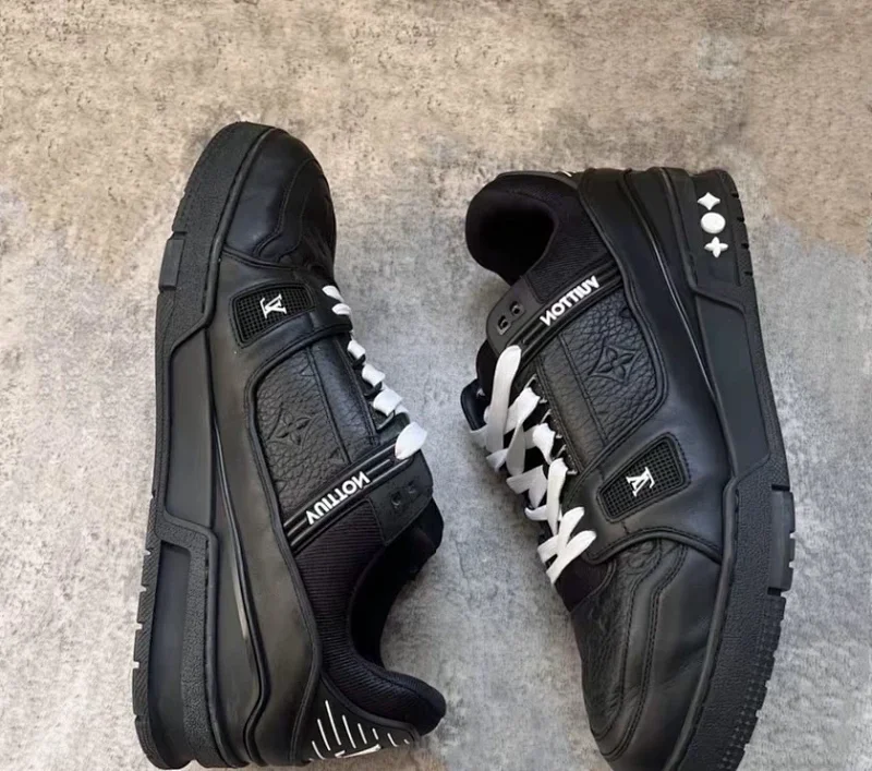 Louis Vuitton  Men's shoes, board shoes, trendy shoes, thick soled shoes, low cut casual shoes for d