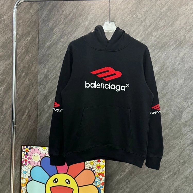 Balenciaga hooded sweatshirt, light luxury jacket, unisex top, long sleeved | Litbuuy Spreadsheet
