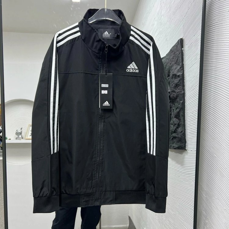 Adidas new embroidered jacket casual sportswear