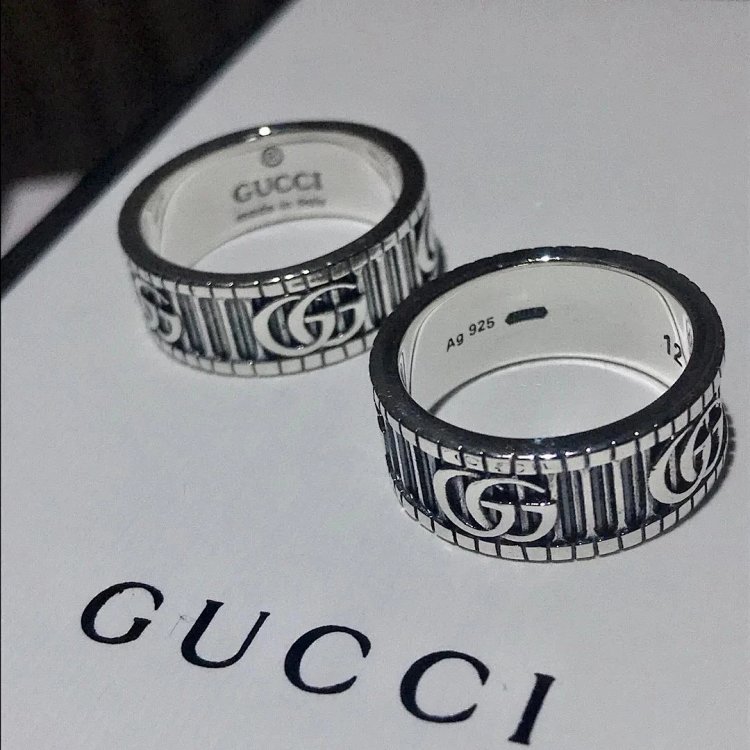 Couple Pair Ring 925 Silver Gucci GUUCI Vintage Double G Ring Vintage Vintage Vintage | Litbuuy Spre