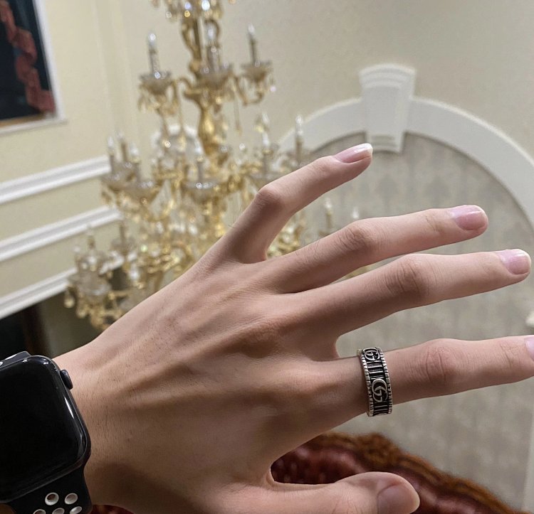 Couple Pair Ring 925 Silver Gucci GUUCI Vintage Double G Ring Vintage Vintage Vintage | Litbuuy Spre