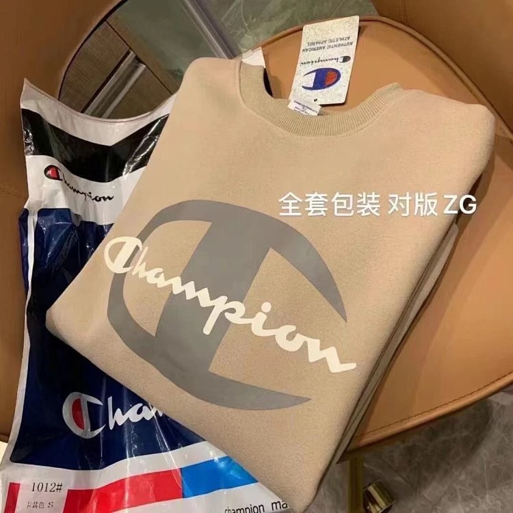 Champion plus velvet sweatshirt long sleeved unisex couple casual pullover sports top trendy | Litbu