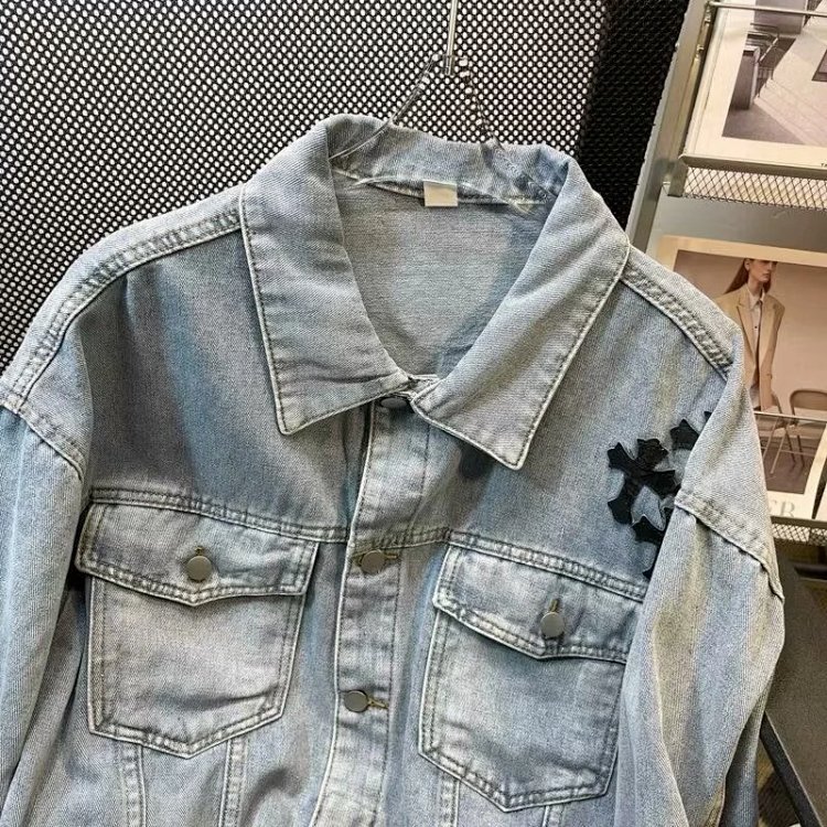 Chrome Hearts Light Luxury Cowboy Printed Coat Spring and Autumn Unisex Trendy Brand Men | Litbuuy S