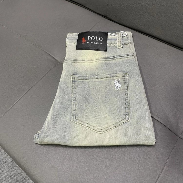 Ralph Lauren jeans embroidered casual pants straight leg slim fit pants | Litbuuy Spreadsheet