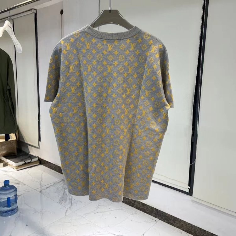 Louis Vuitton short sleeved T-shirt unisex knit top with half sleeves | Litbuuy Spreadsheet