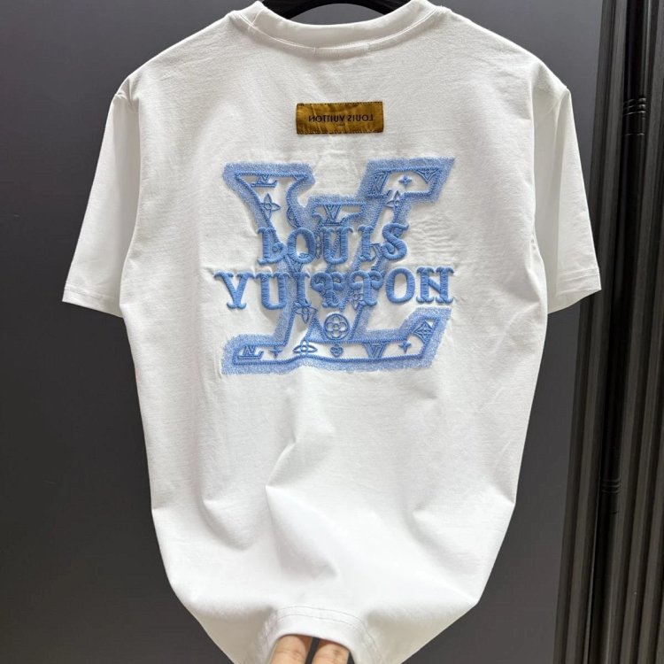 Louis Vuitton short sleeved T-shirt unisex knit top with half sleeves | Litbuuy Spreadsheet
