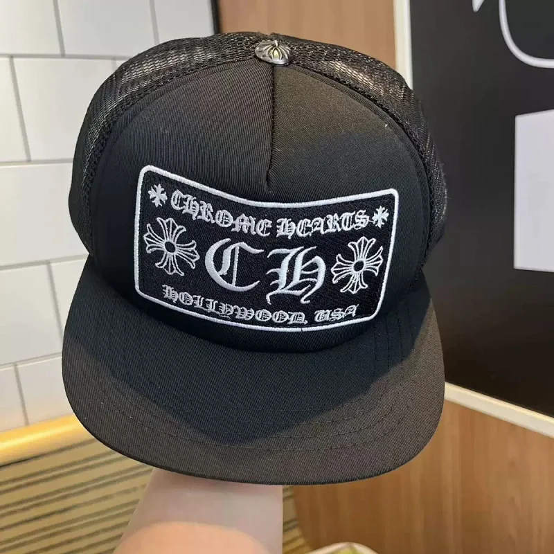 Chrome Hearts Hat Baseball Hat New Light Luxury Duck Tongue Hat Men's and Women's Duck Tongue Hats |