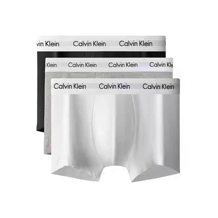 CK Men's Underwear Cotton Flat Corner Antibacterial Modal Youth Large Four Corner Shorts Three Pair