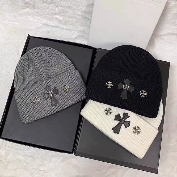 Chrome Hearts cold hat, knitted woolen hat, woolen hat