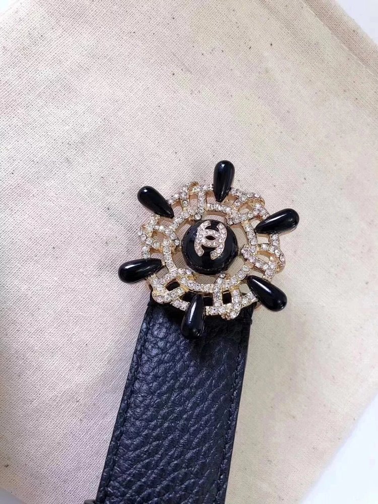 Chanel casual versatile full leather belt | Litbuuy Spreadsheet