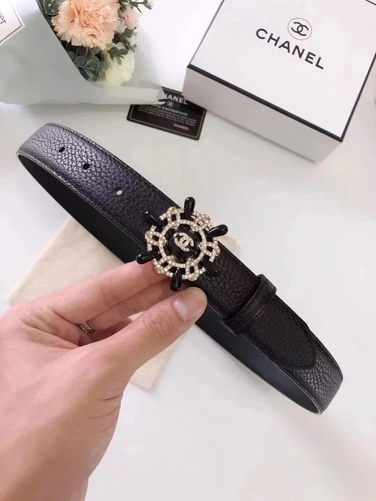 Chanel casual versatile full leather belt | Litbuuy Spreadsheet