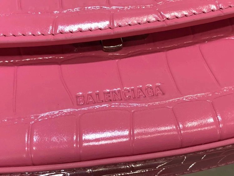 Balenciaga Crocodile Pattern Head Layer Calfskin Single Shoulder Handheld Underarm Bag Women's Bag |