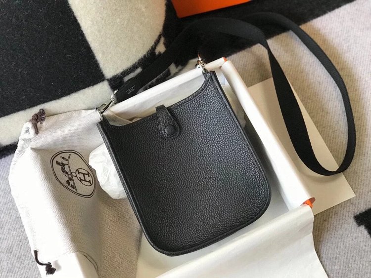 Hermes mini calf leather hollow shoulder crossbody buckle women's bag | Litbuuy Spreadsheet