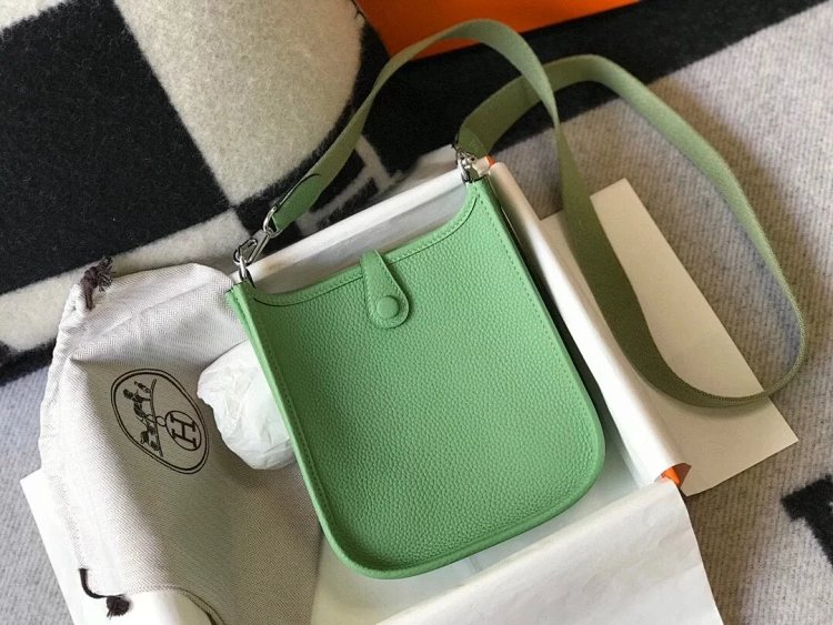 Hermes mini calf leather hollow shoulder crossbody buckle women's bag | Litbuuy Spreadsheet