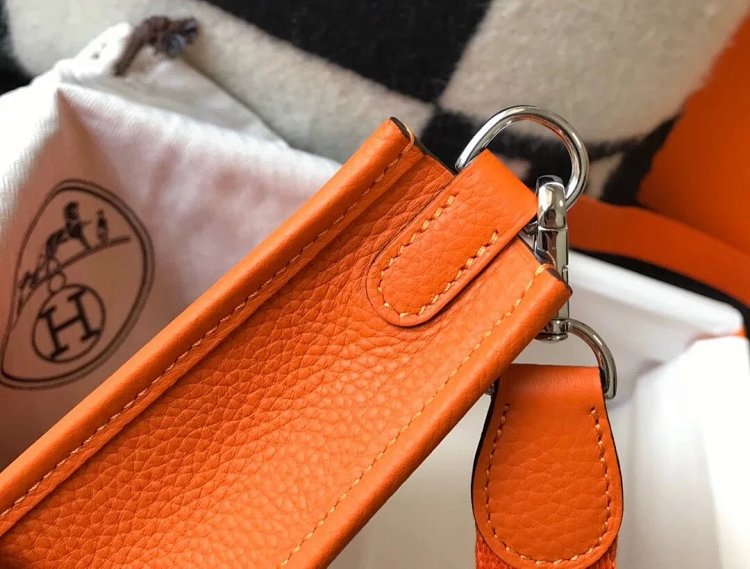 Hermes mini calf leather hollow shoulder crossbody buckle women's bag | Litbuuy Spreadsheet