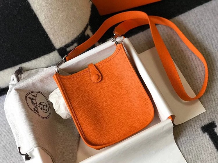 Hermes mini calf leather hollow shoulder crossbody buckle women's bag | Litbuuy Spreadsheet