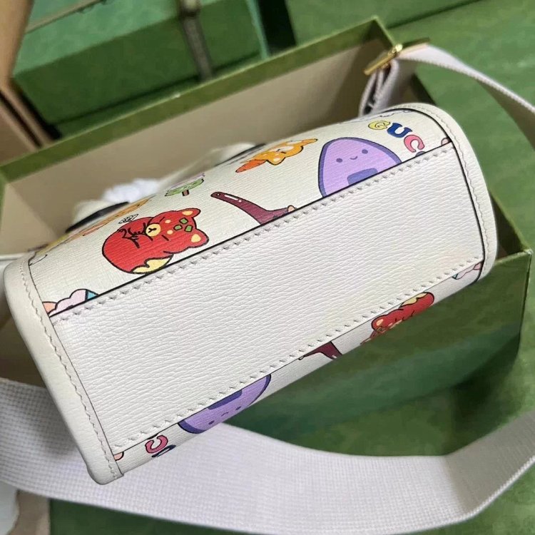 Gucci animal print mini tote bag music score bag crossbody bag shoulder bag unisex 699406 | Litbuuy