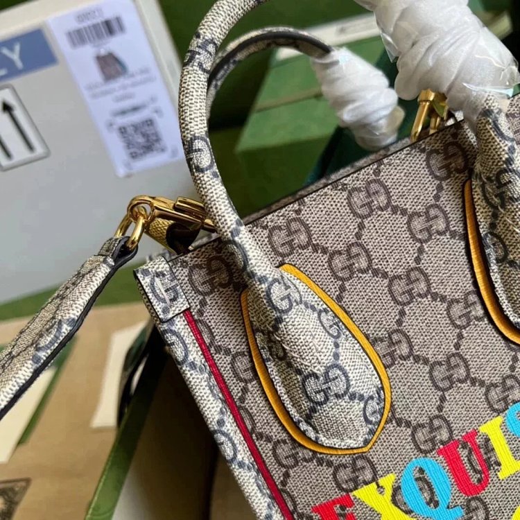 Gucci animal print mini tote bag music score bag crossbody bag shoulder bag unisex 699406 | Litbuuy