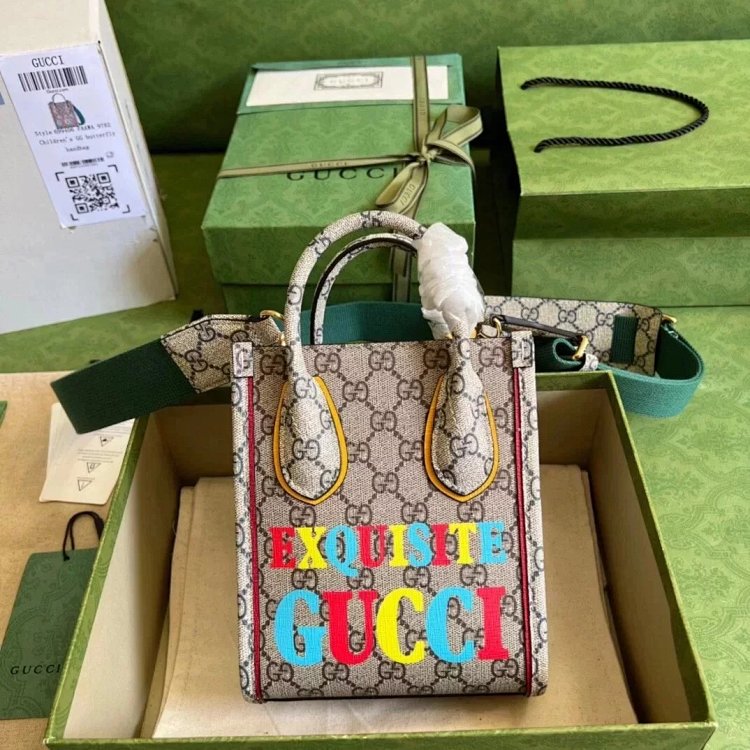 Gucci animal print mini tote bag music score bag crossbody bag shoulder bag unis