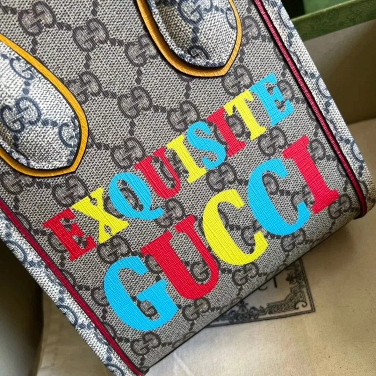 Gucci animal print mini tote bag music score bag crossbody bag shoulder bag unisex 699406 | Litbuuy