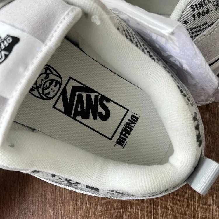 VANS Bubble Matt Ono Co branded Grey White Graffiti Casual Canvas Shoes | Litbuuy Spreadsheet