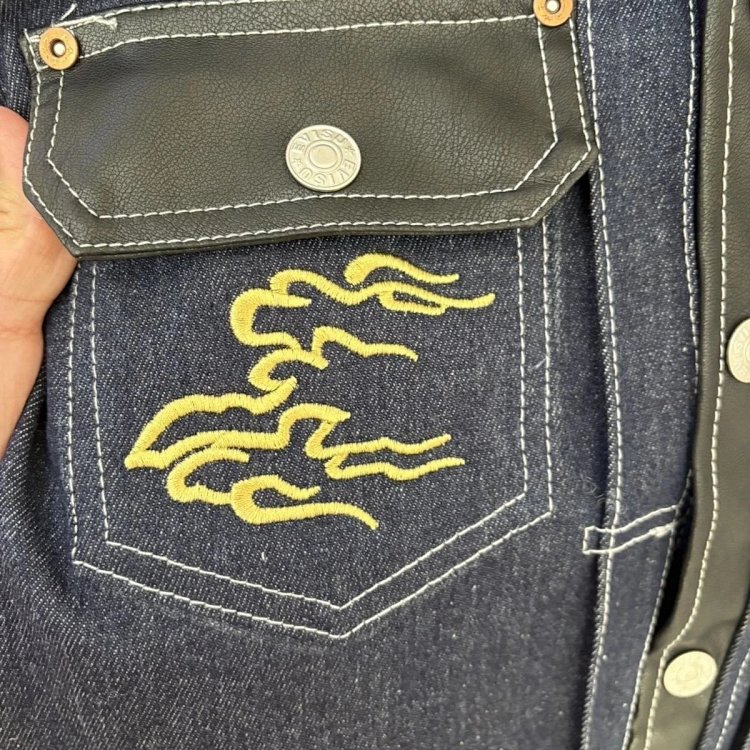 EVISU Heavy Industry Embroidered Cowboy Coat | Litbuuy Spreadsheet
