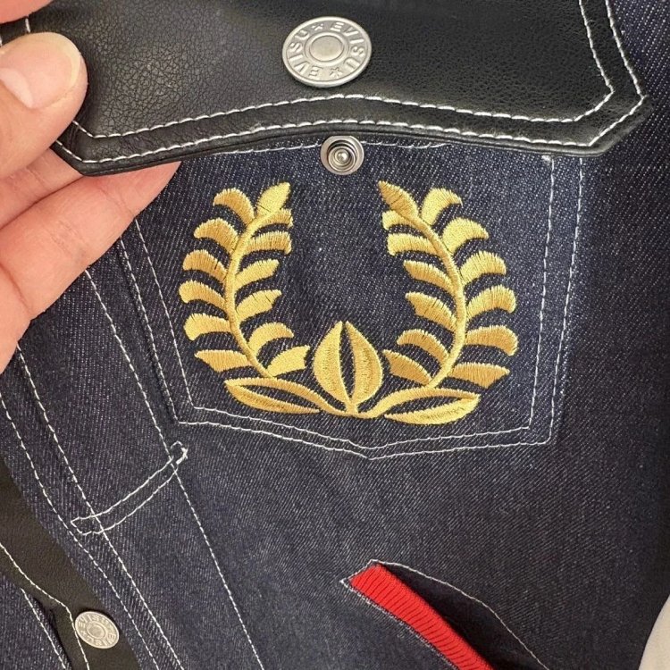 EVISU Heavy Industry Embroidered Cowboy Coat | Litbuuy Spreadsheet