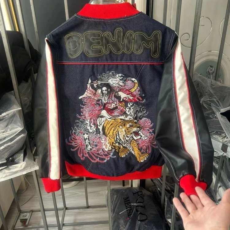 EVISU Heavy Industry Embroidered Cowboy Coat | Litbuuy Spreadsheet