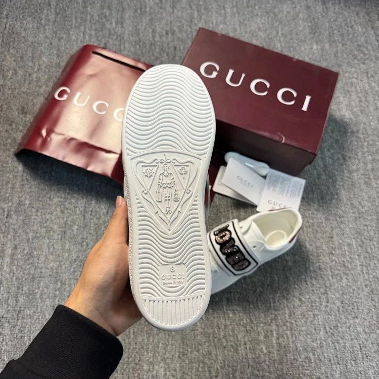 Gucci Bright Diamond Love Patch Casual Shoes Board Shoes | Litbuuy Spreadsheet