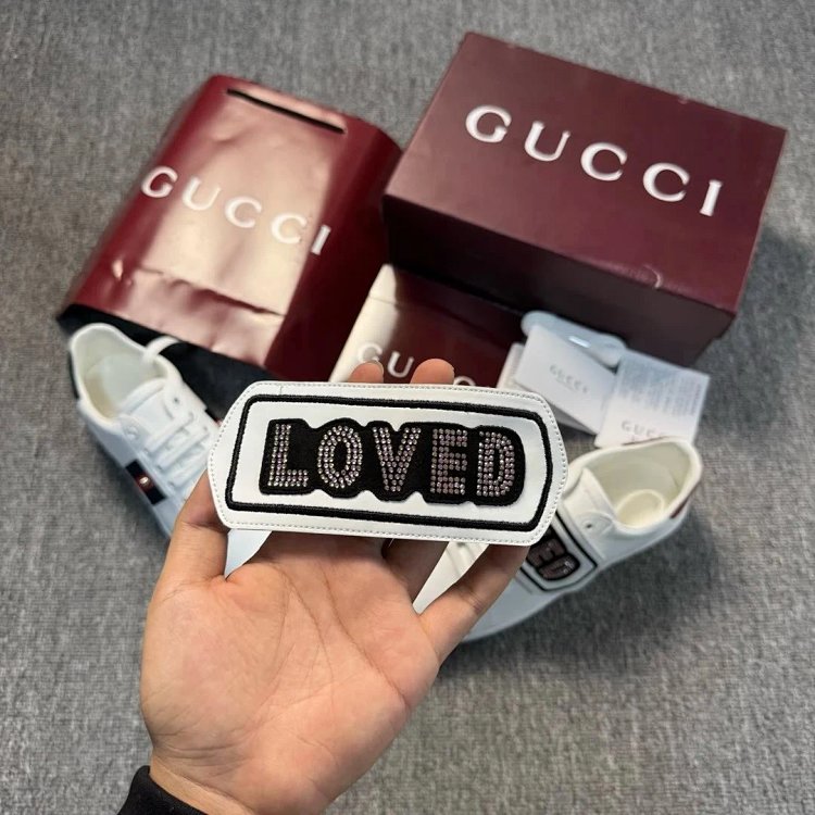 Gucci Bright Diamond Love Patch Casual Shoes Board Shoes | Litbuuy Spreadsheet