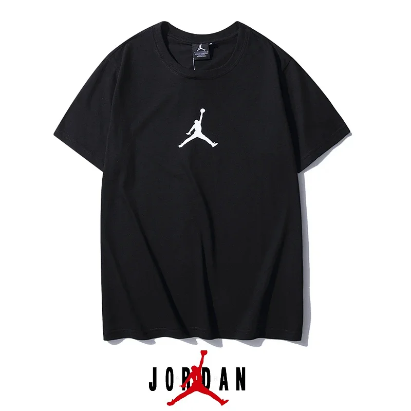 AJ Flying Jordan No. 23 Bulls Embroidered Short Sleeve T-shirt