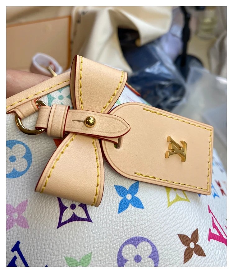 Louis Vuitton white tri colored CarryAll handbag | Litbuuy Spreadsheet