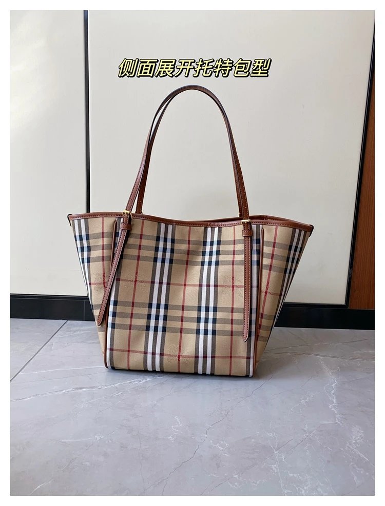 Burberry plaid pattern tote bag | Litbuuy Spreadsheet
