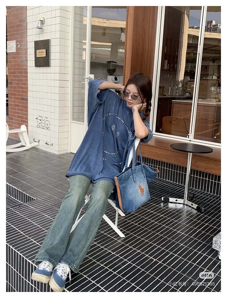 Ralph Lauren  Washed denim blue tote bag | Litbuuy Spreadsheet