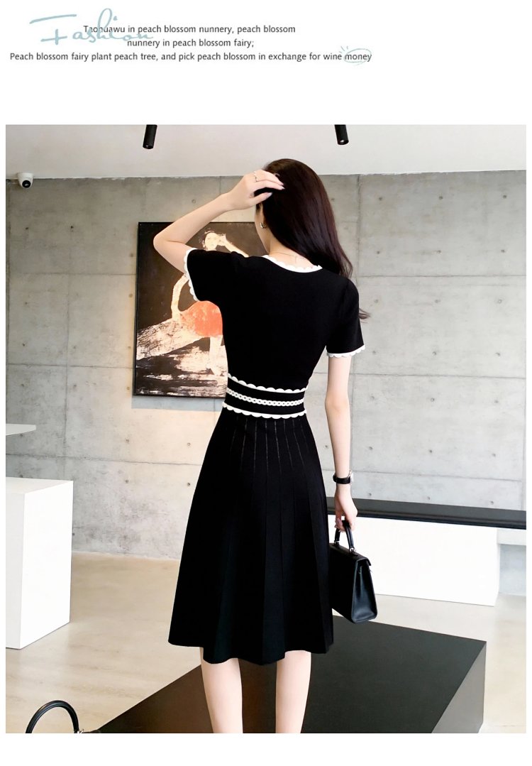 Summer new French Hepburn style small black dress | Litbuuy Spreadsheet