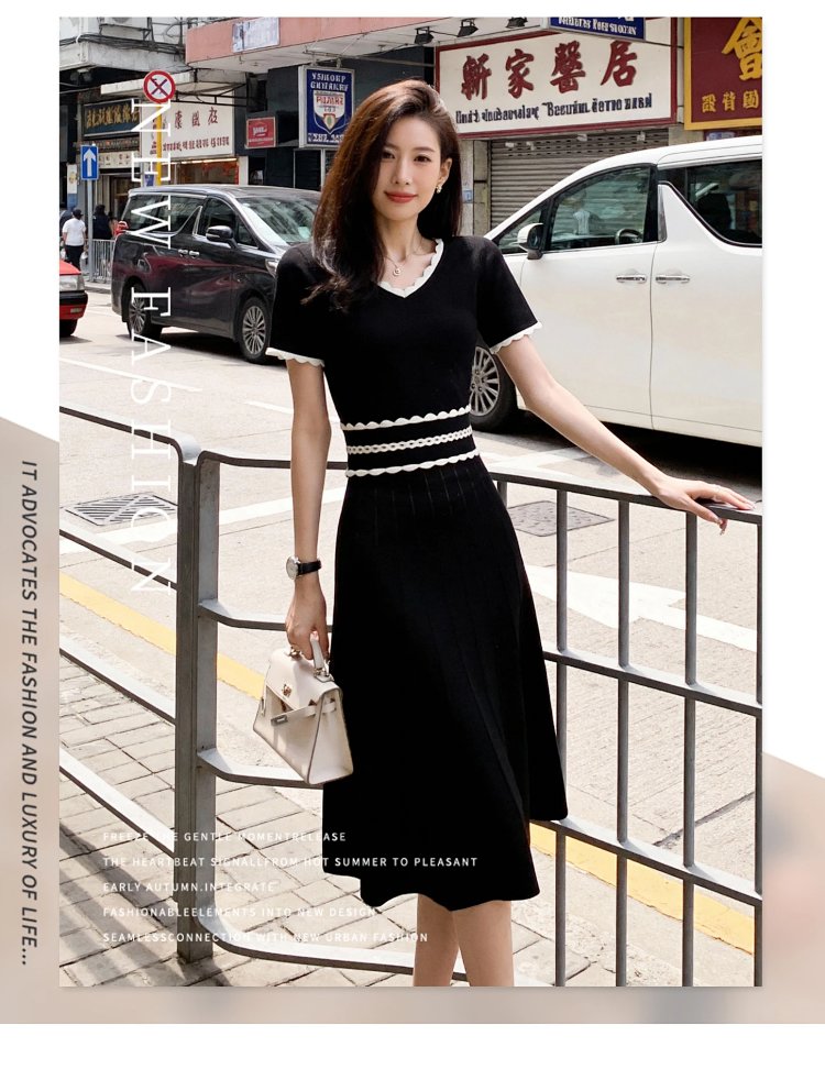 Summer new French Hepburn style small black dress | Litbuuy Spreadsheet