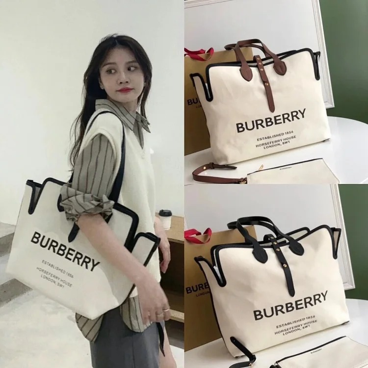 Burberry Belt Women's Large Capacity Tote Bag Shoulder Bag Women's Bag