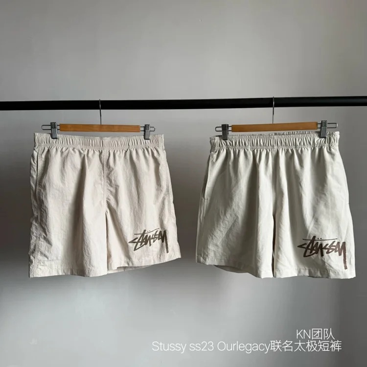 [Ready stock and shipped instantly] KN team Stussy ss23 Ourlegacy co-branded Tai Chi shorts