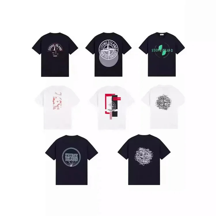 Sitong Island printed T-shirt short sleeves