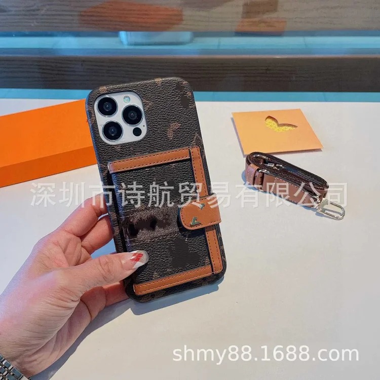 Suitable for Apple iPhone 17 case, diagonal cross-card multi-card slot half pack, exquisite and trendy new anti-fall Apple protective case